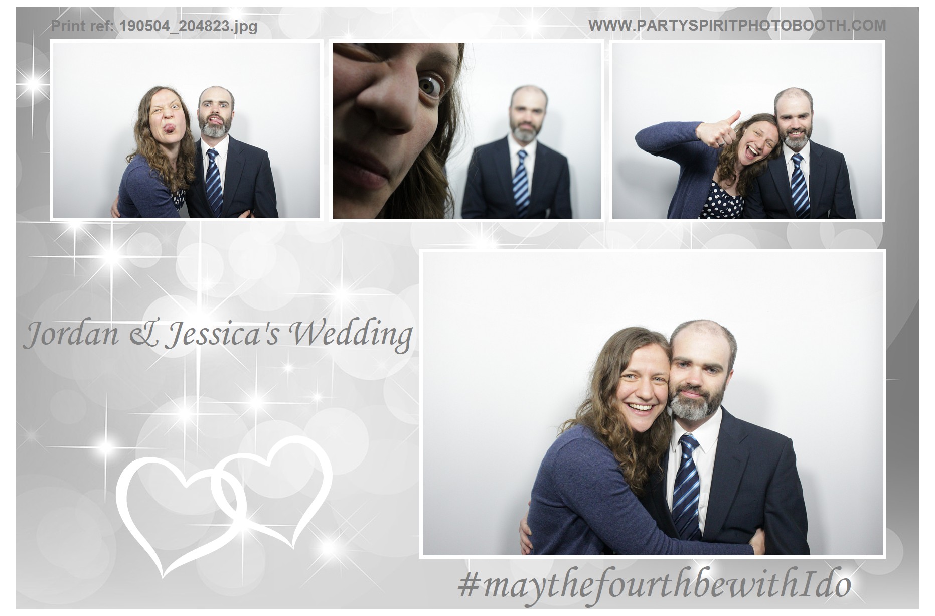 Jordan and Jessica's Wedding | View more photos from the event at gallery.partyspiritphotobooth.com/u/PartySpiritPhotoBooth/Jordan-and-Jessicas-Wedding